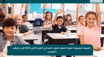 «فرصة حصرية» نتيجة الصف الأول الإعدادي الترم الثاني 2025 الآن بالرقم الجلوس